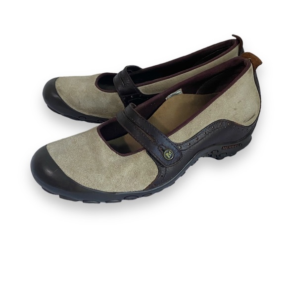 MERRELL Plaza Bandeau Women Mary Jane Slip On Leather Shoes w/Lynco Insole Sz 10 - Picture 1 of 16